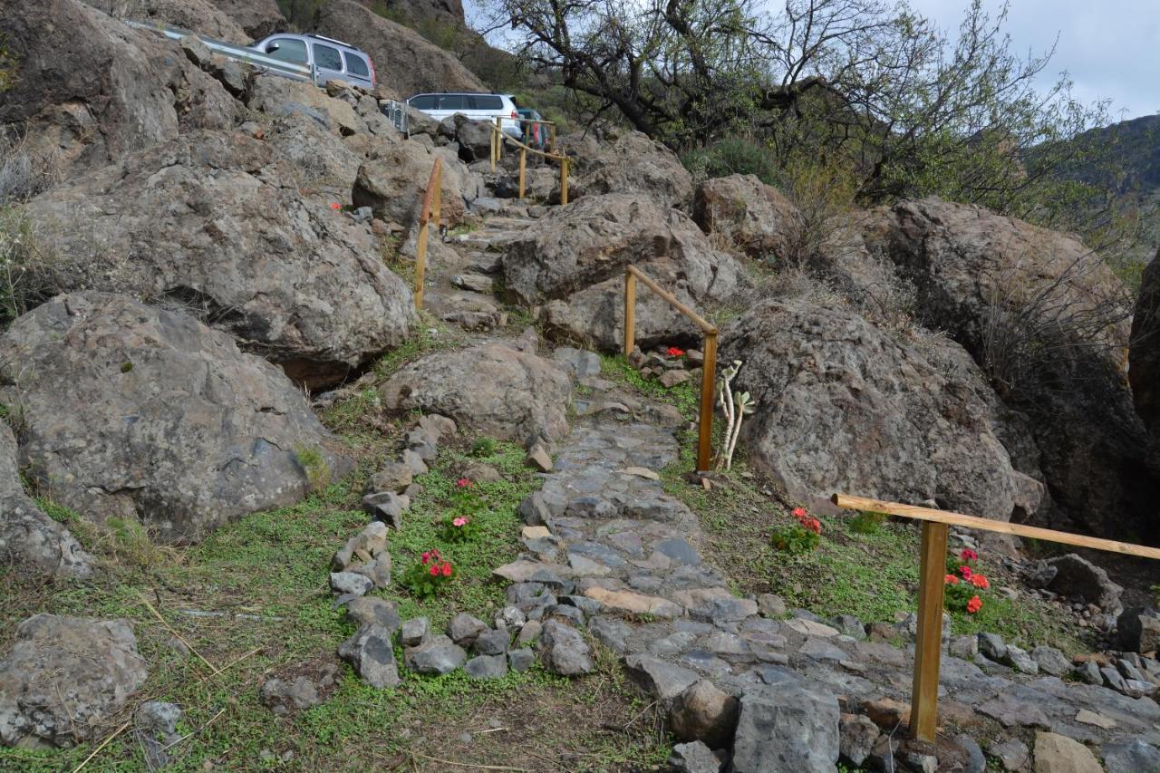 Casa Cueva El Pedregal Tejeda Vila Exterior foto
